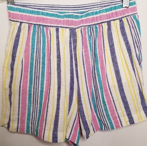 Abound striped high waisted shorts with elastic - Picture 4 of 8
